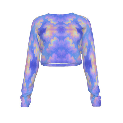 Women's Round Neck Crop Top T-Shirt