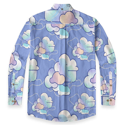 Men's Casual Lapel Long Sleeve Shirt|125GSM Cotton