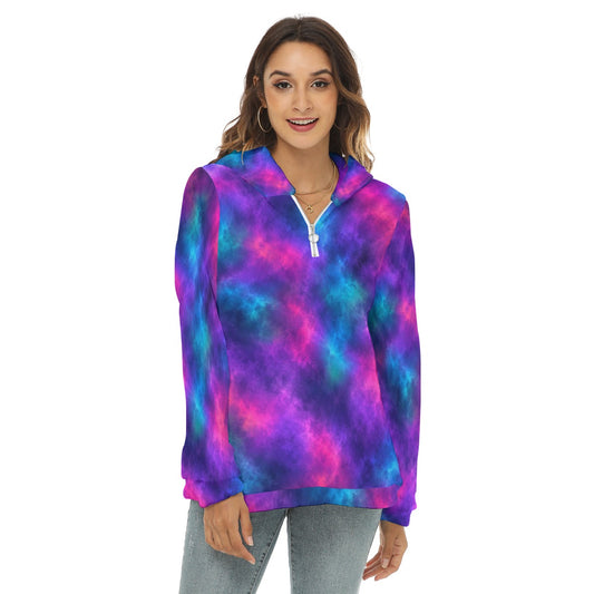 Women’s Borg-Fleece Half-Zip Hoodie - view 1