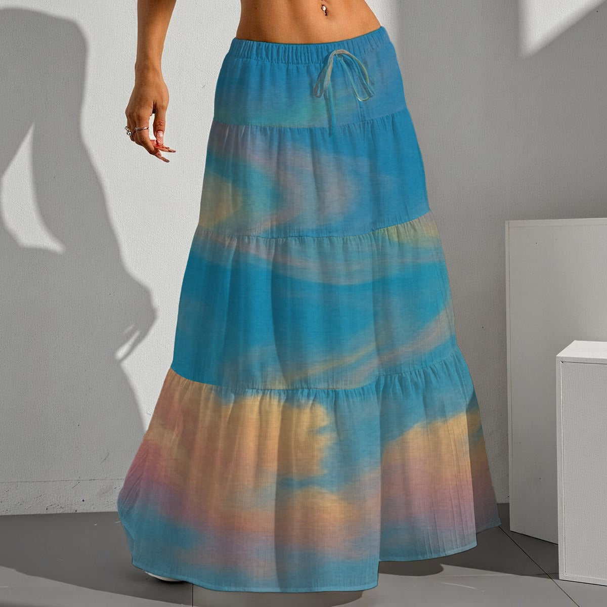 Women's Pleated Long Skirt