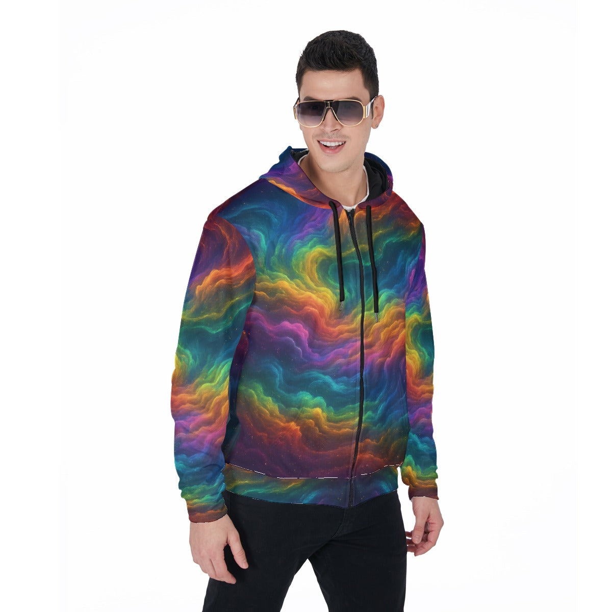 Unisex Zip Up Hoodie With Pocket