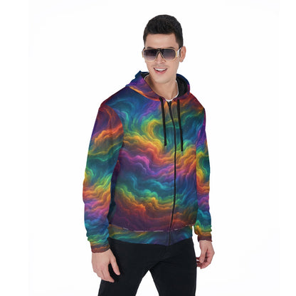 Unisex Zip Up Hoodie With Pocket