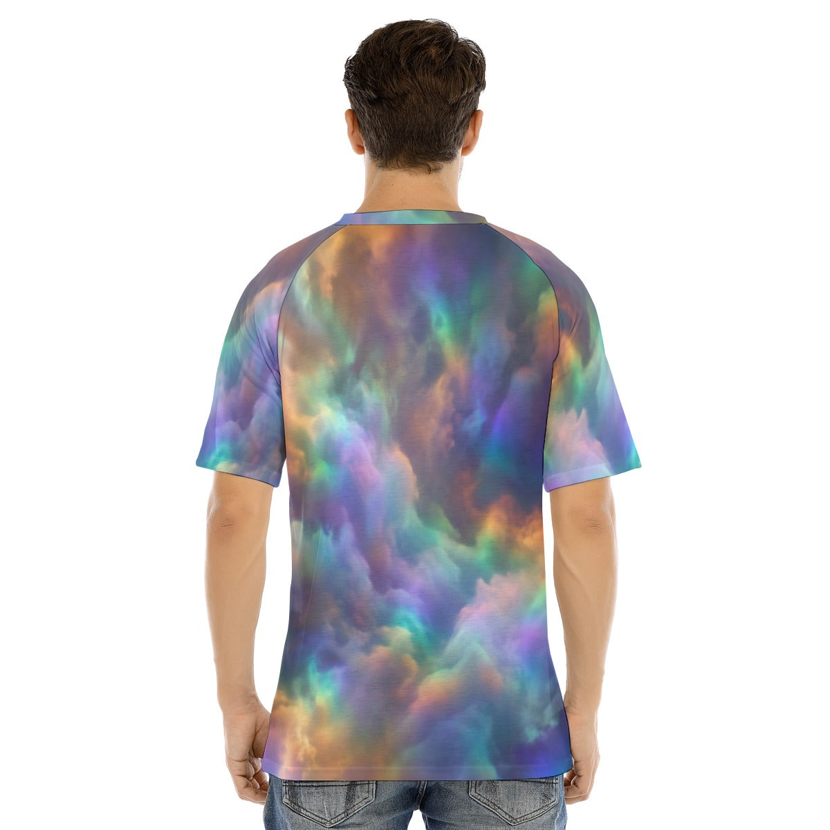 Men's Raglan Sleeve T-shirt With Button Closure