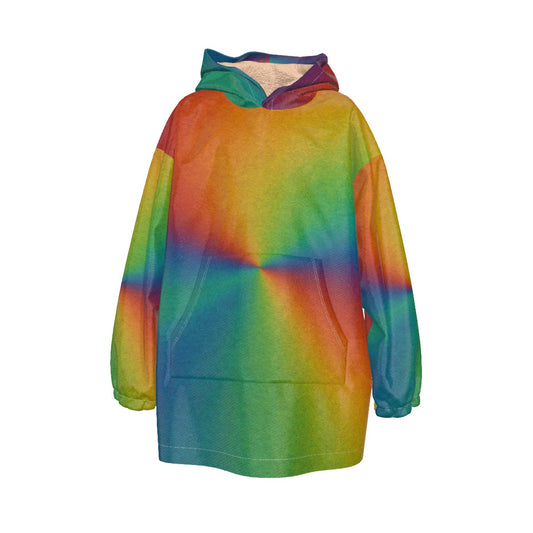 Unisex Kid's Sherpa Fleece Hoodie Blanket