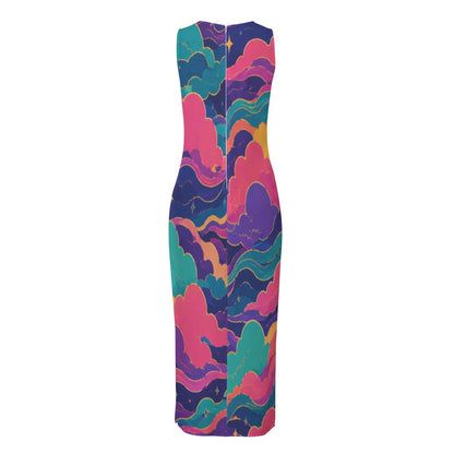 Women's Beach Perspective Chiffon Sleeveless Dress by O’Nimbus – view 2