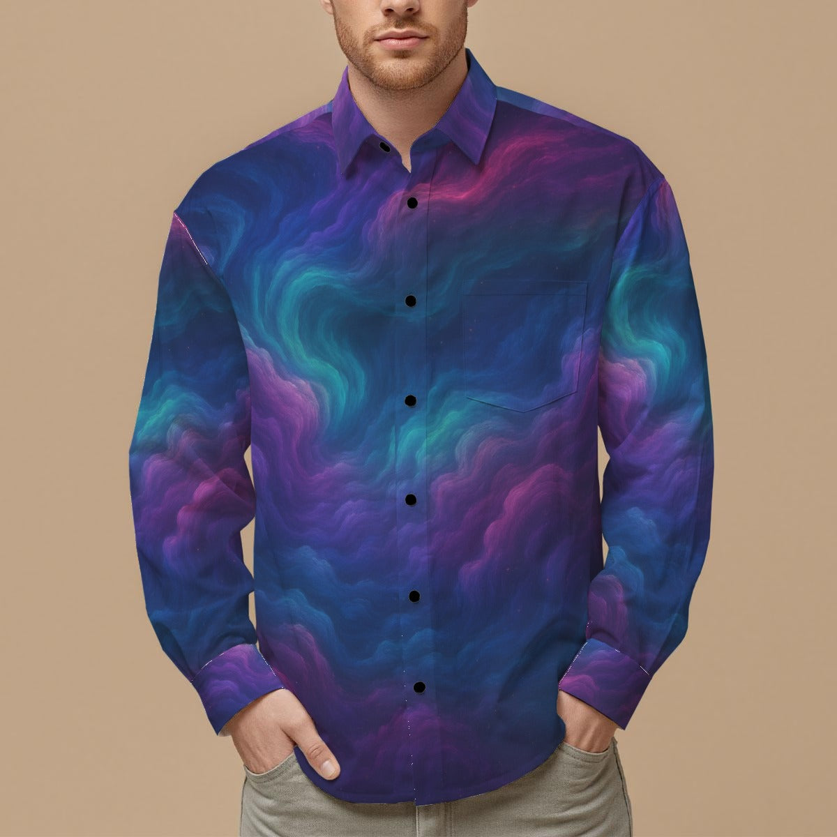 Men's Slim Fit Long Sleeve Shirt