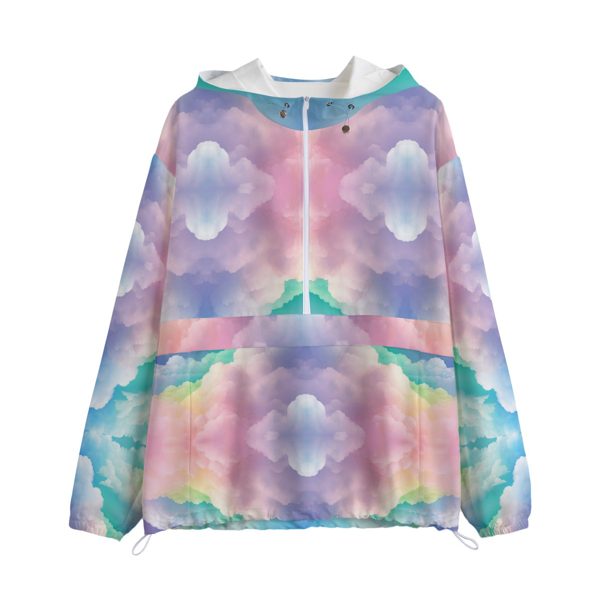 Unisex Pullover Jacket With Zipper Closure