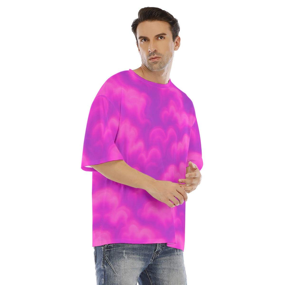 Men's Drop Shoulder T-shirt With Short Sleeve