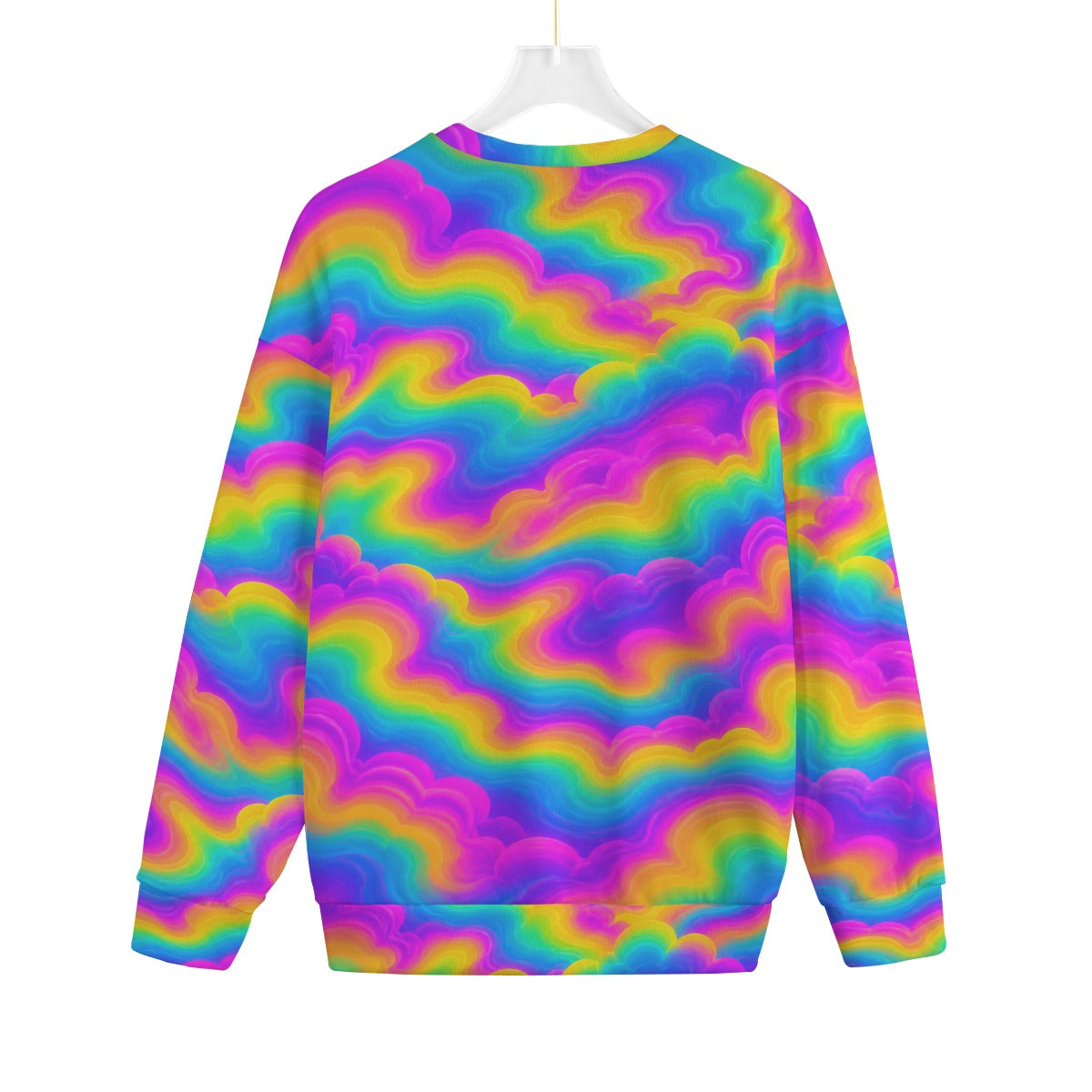Unisex Drop-shoulder Knitted Fleece Sweater - view 2