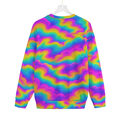 Unisex Drop-shoulder Knitted Fleece Sweater - view 2
