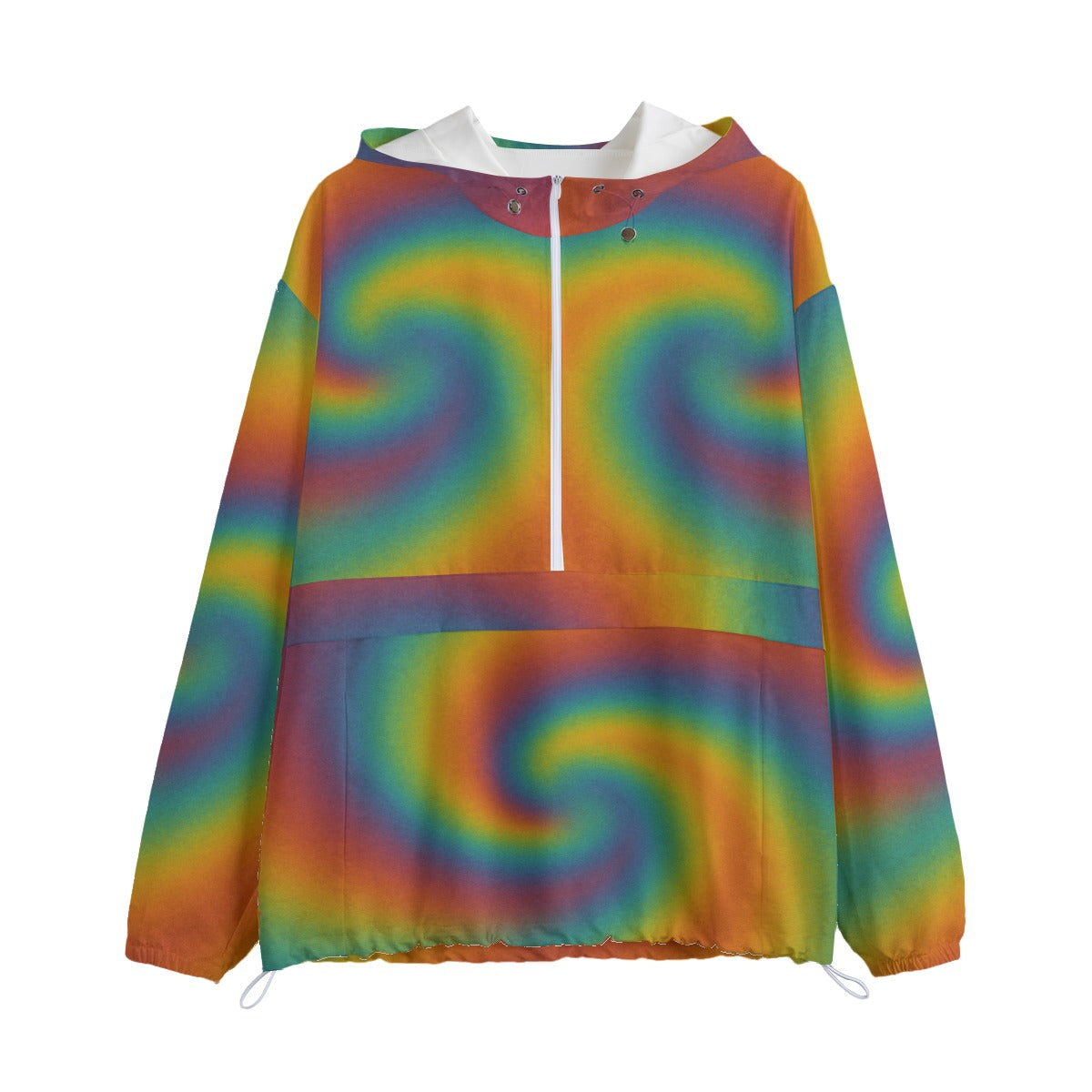 Unisex Pullover Jacket With Zipper Closure