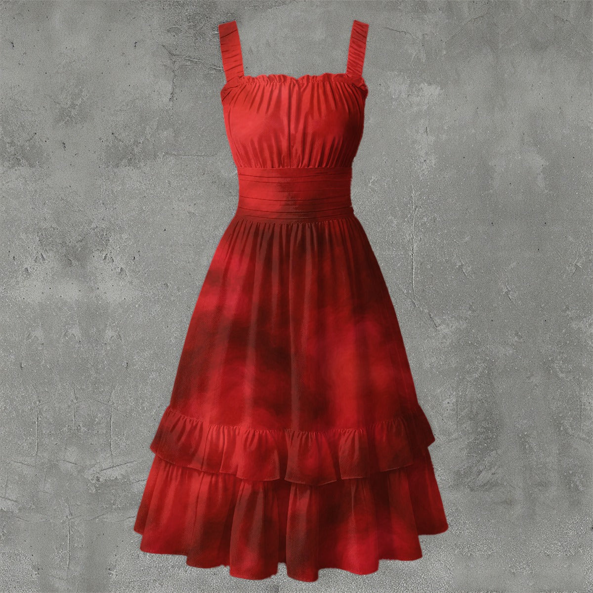 Unisex Women‘s Ruffle Hem Dress