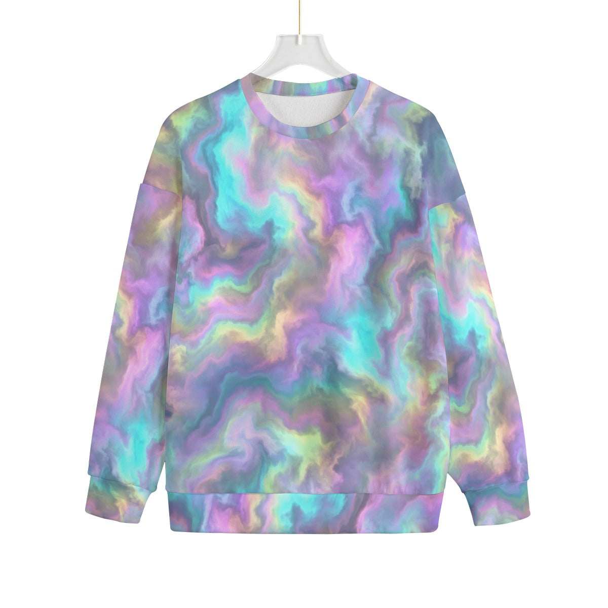 Unisex Drop-shoulder Knitted Fleece Sweater - view 1