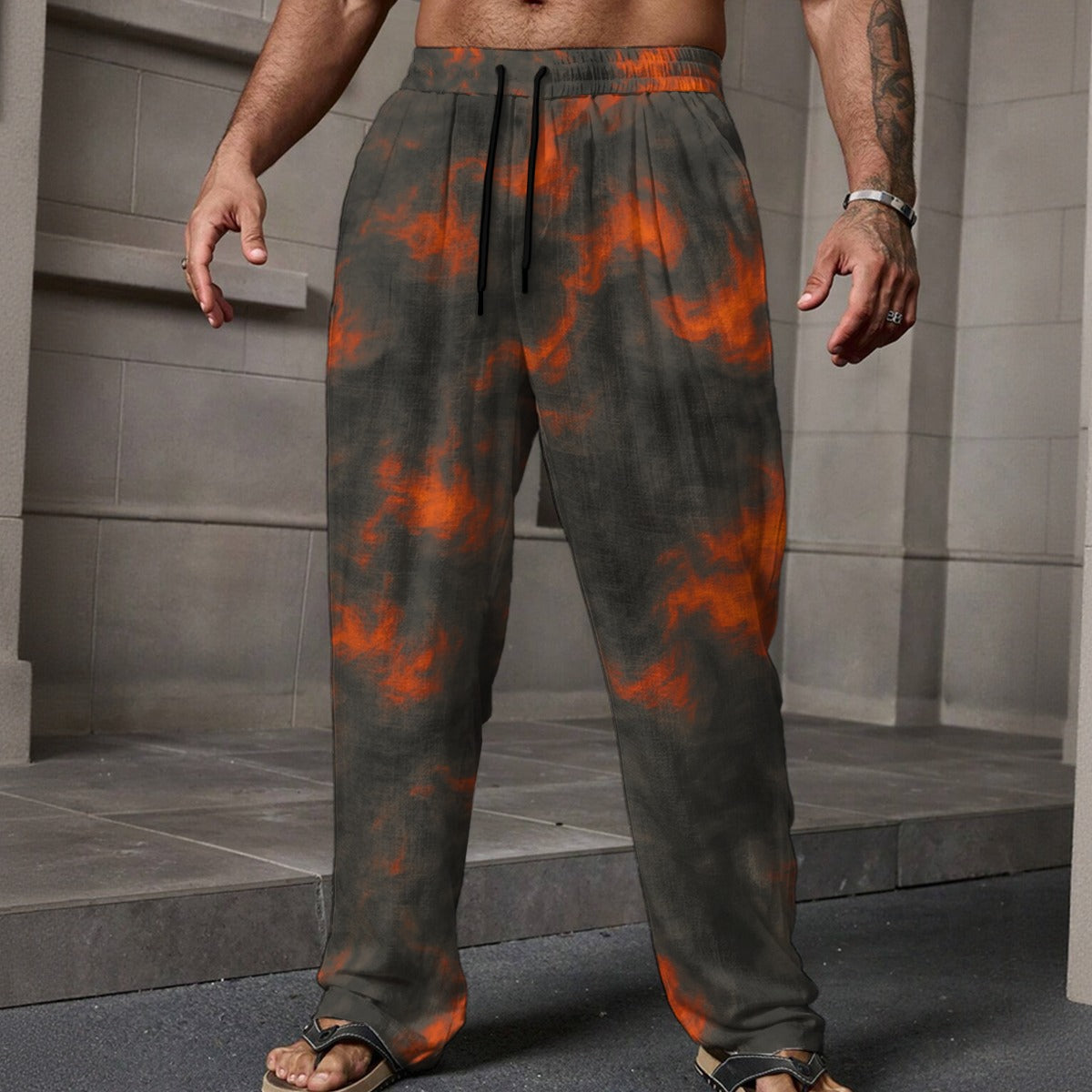 Men's Loose Casual Pants With Pocket