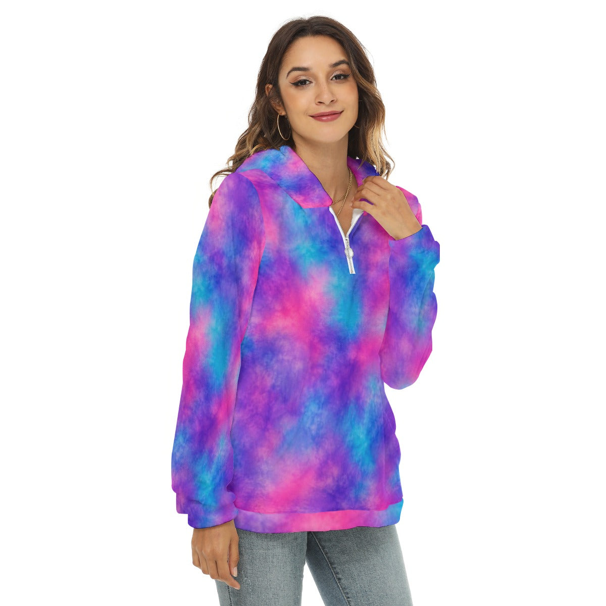 Women’s Borg-Fleece Half-Zip Hoodie - view 2