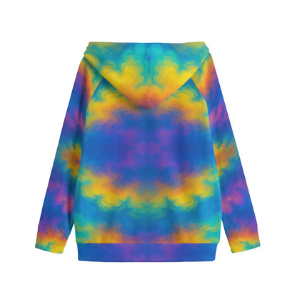 Unisex Kid's Zip Up Raglan Sleeve Hoodie | 310GSM Cotton