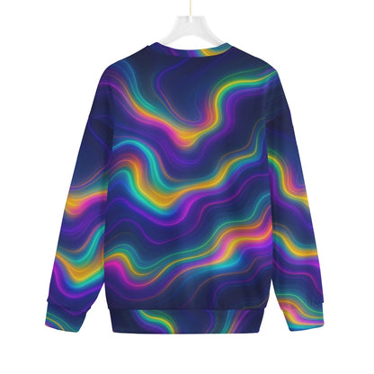 Unisex Drop-shoulder Knitted Fleece Sweater - view 2