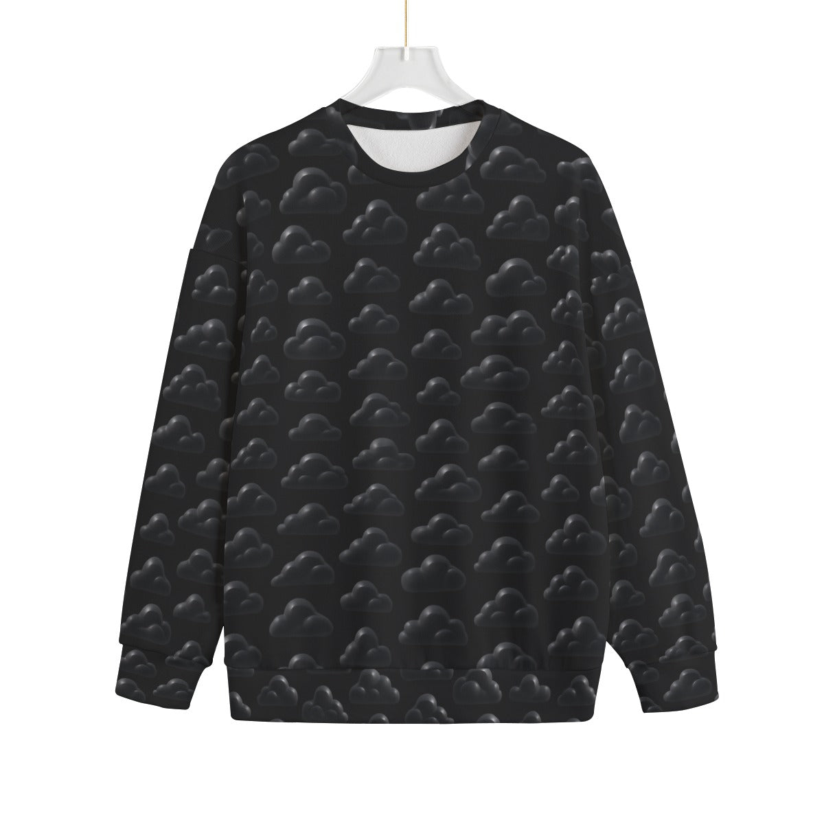 Unisex Drop-shoulder Knitted Fleece Sweater - view 1
