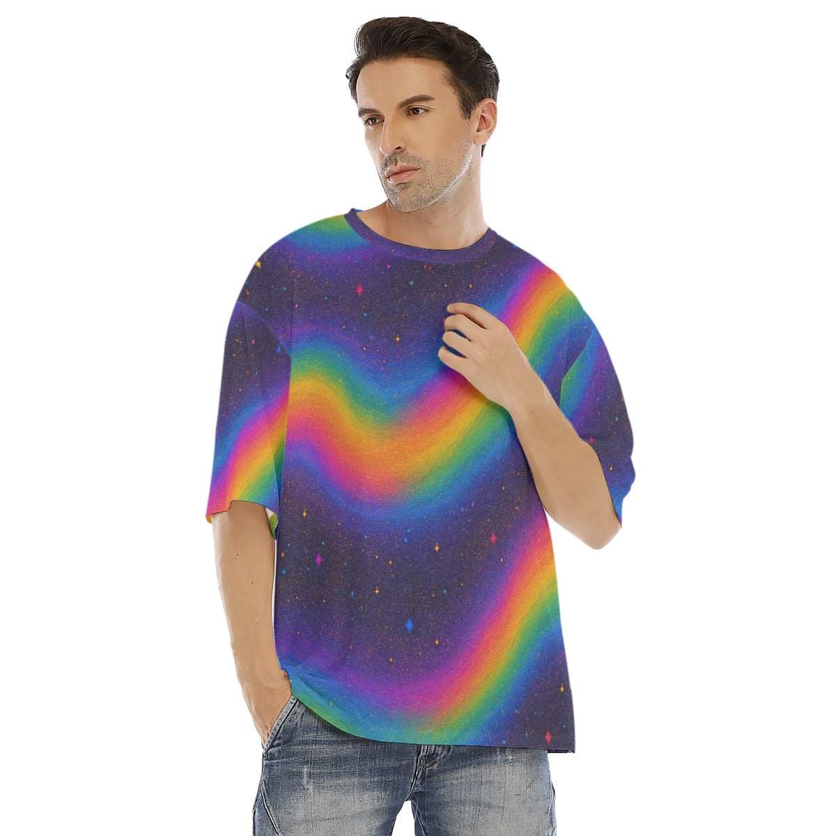 Men's Drop Shoulder T-shirt With Short Sleeve