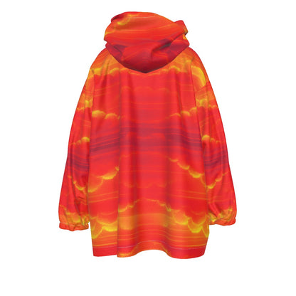 Unisex Kid's Sherpa Fleece Hoodie Blanket