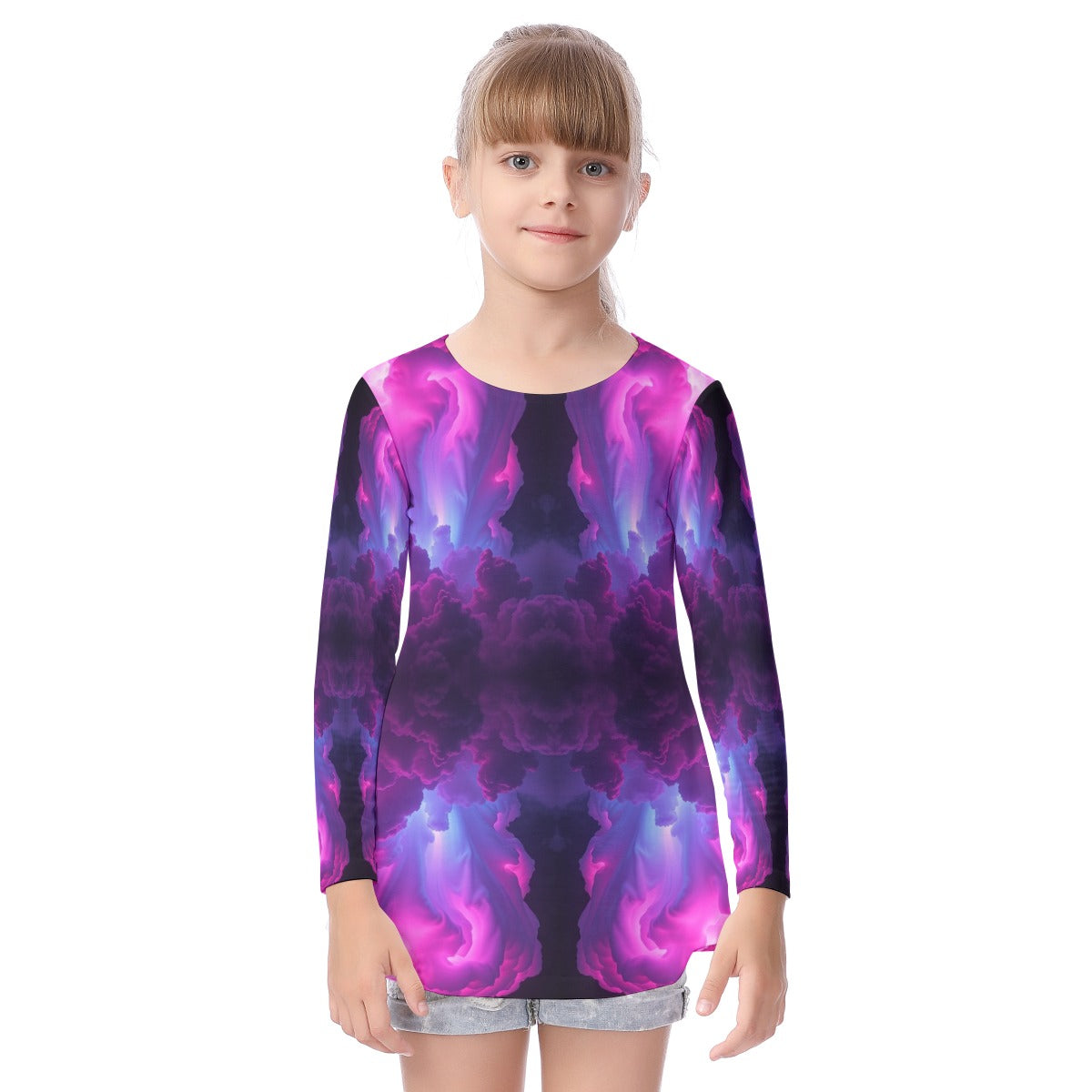 Unisex Kid's Long Sleeve O-neck T-shirt
