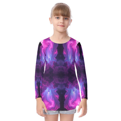 Unisex Kid's Long Sleeve O-neck T-shirt