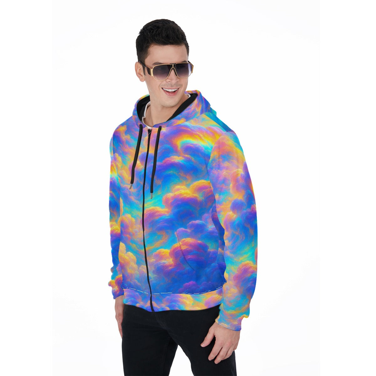 Unisex Zip Up Hoodie With Pocket