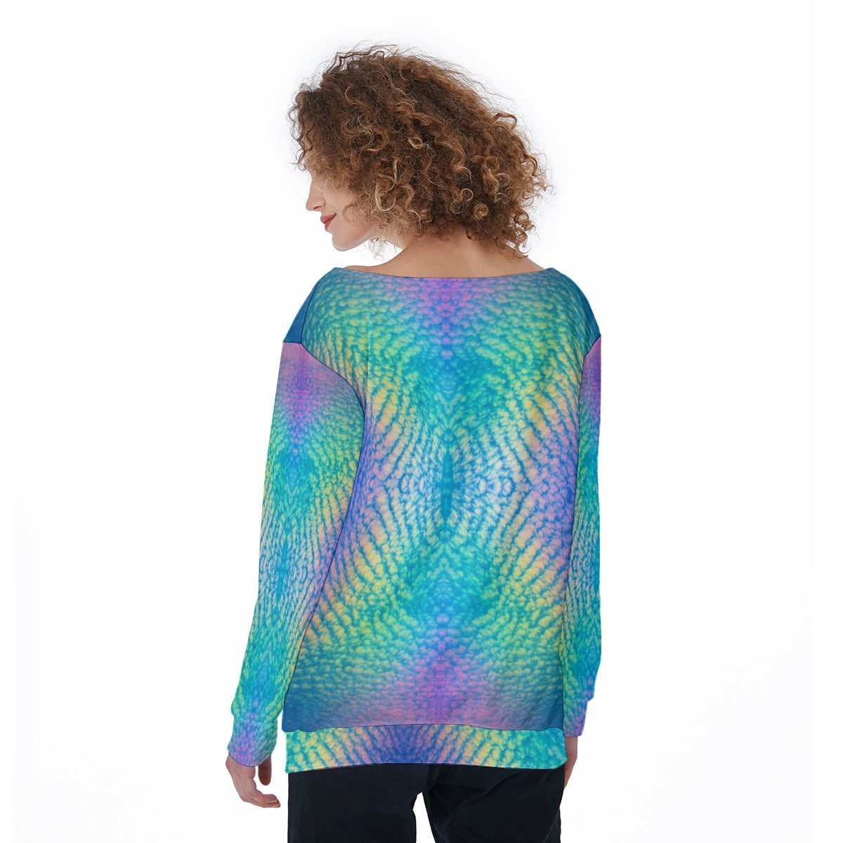 Women's Off-Shoulder Sweatshirt