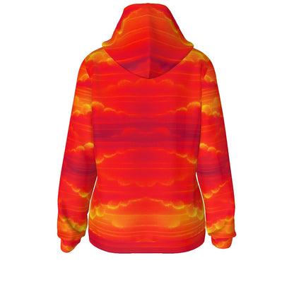 Women's Borg Fleece Hoodie With Half Zip