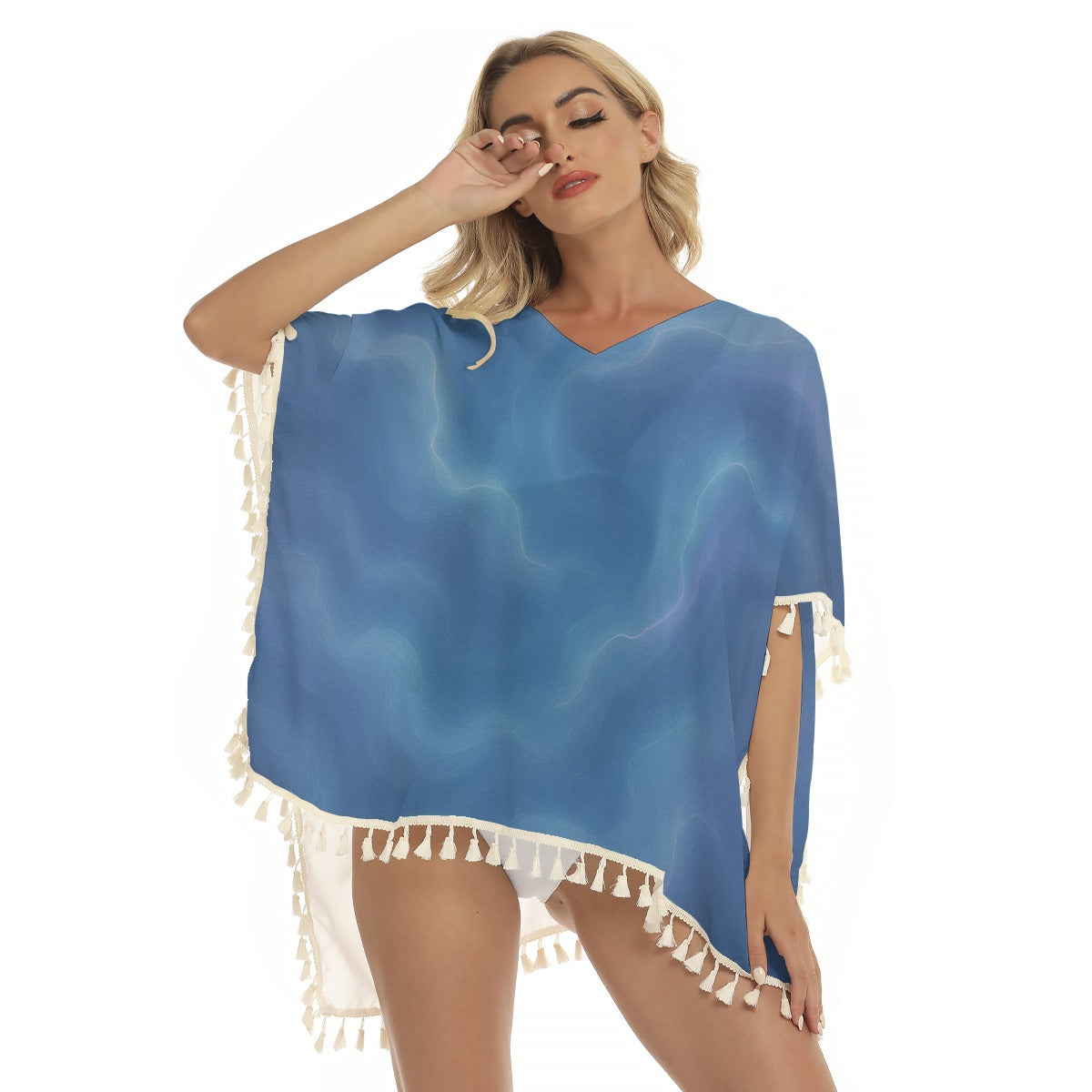 Women's Square Fringed Shawl