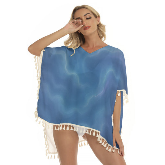 Women's Square Fringed Shawl