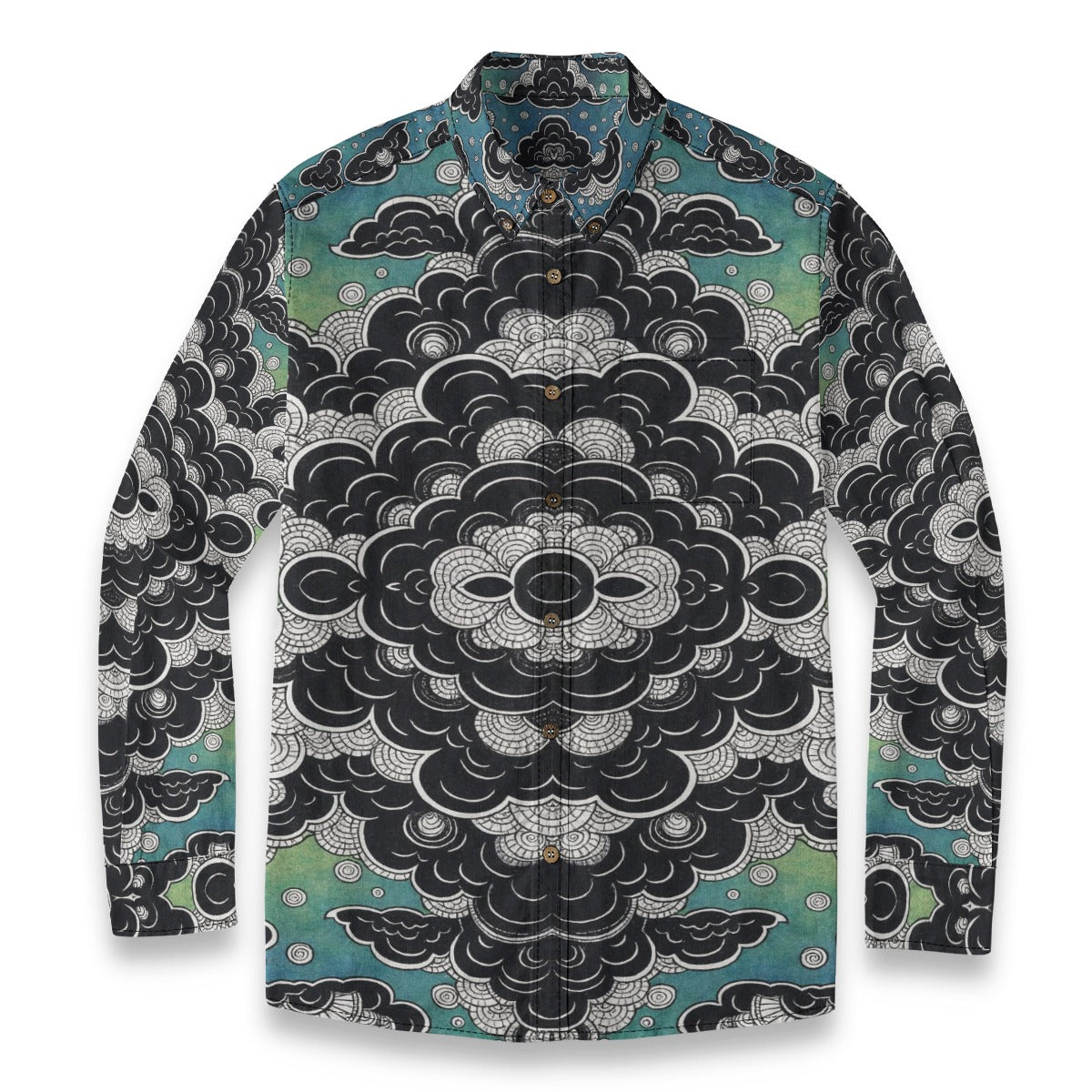 Men's Casual Lapel Long Sleeve Shirt|125GSM Cotton