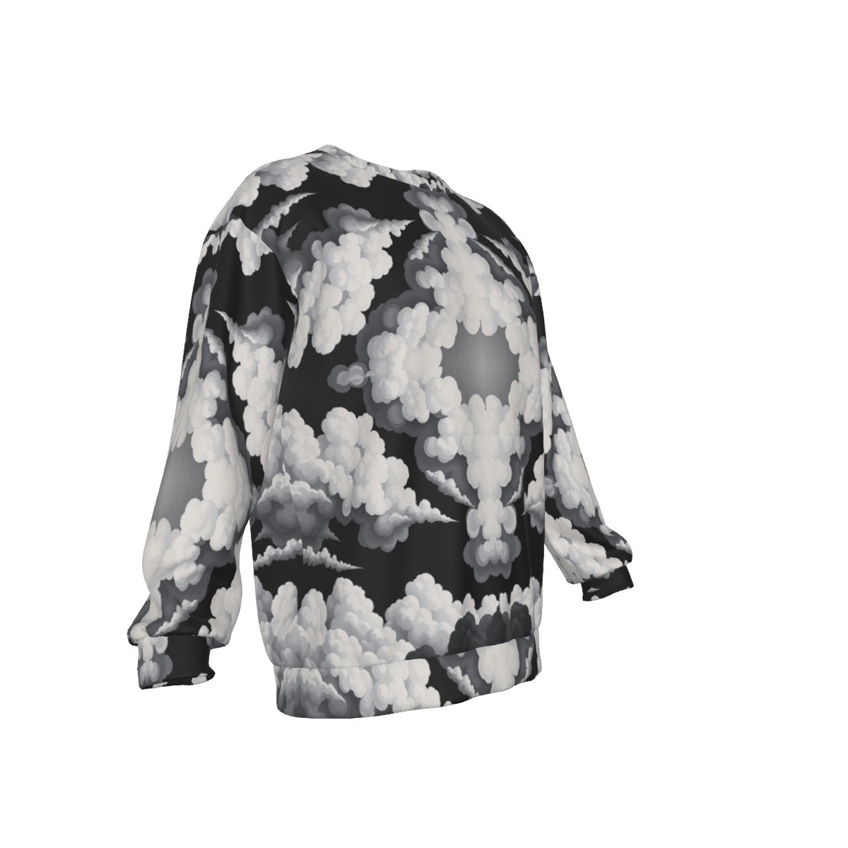 Men's Drop Shoulder Round Neck Long-Sleeved Sweatshirt