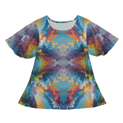 Women's Round Neck T-shirt With Short Sleeve