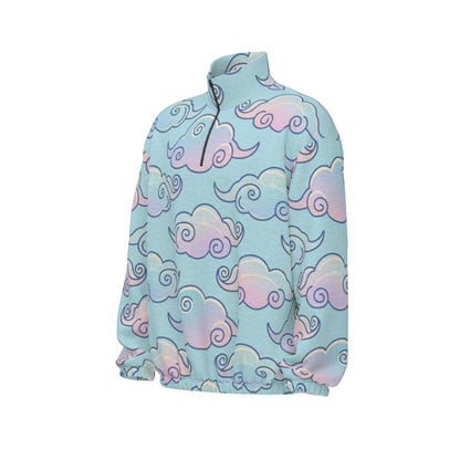 Unisex Turtleneck Zippered Sweatshirt