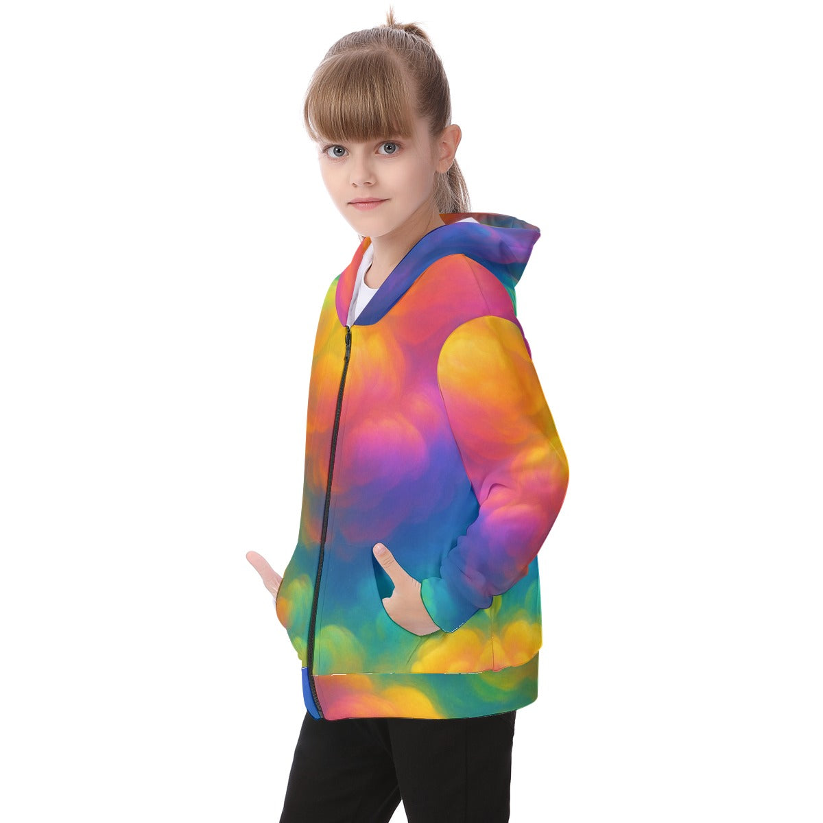 Unisex Kid's Heavy Fleece Zip Up Hoodie