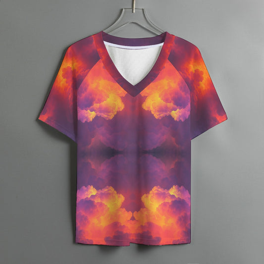 Women's V-neck T-shirt With Short Sleeve