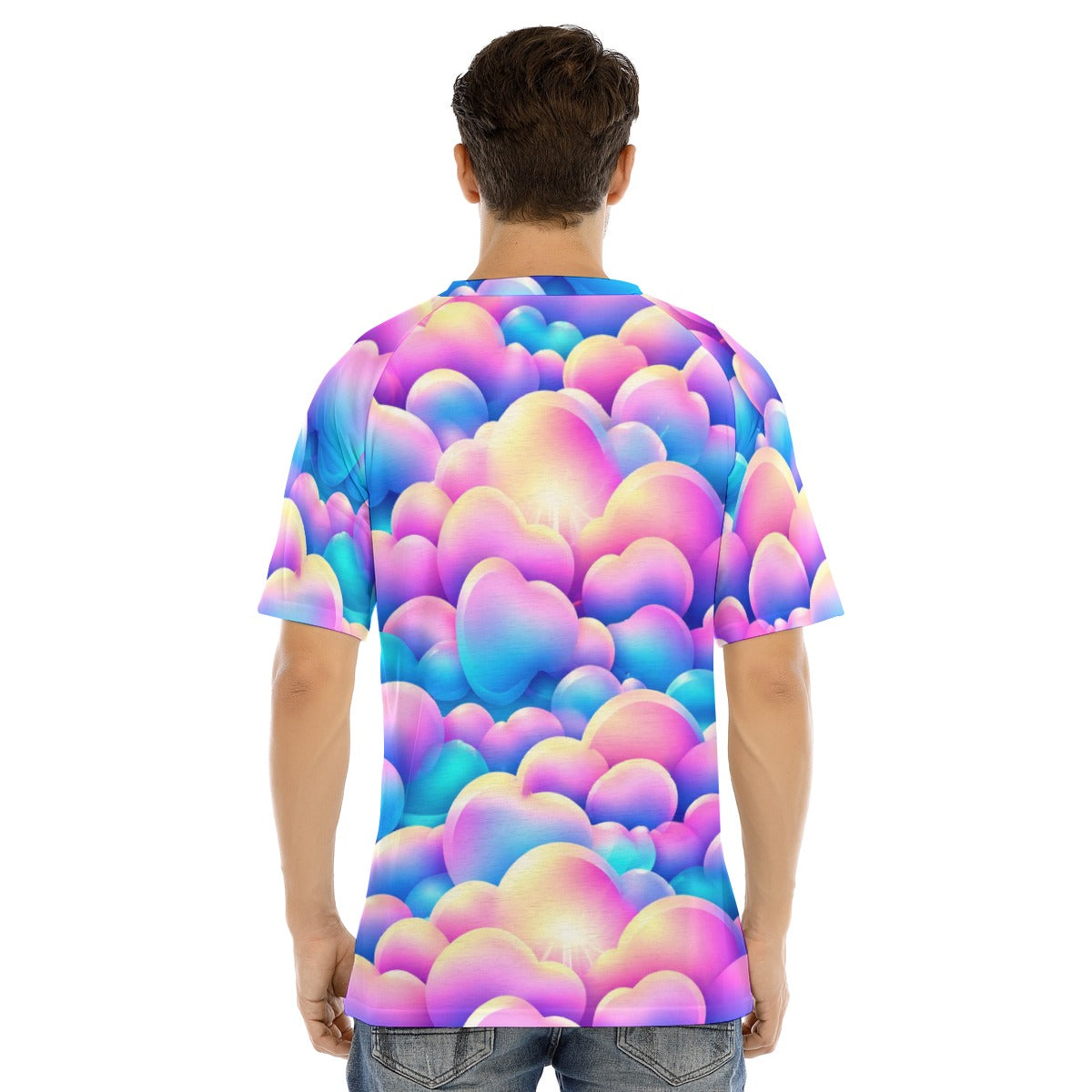 Men's Raglan Sleeve T-shirt With Button Closure