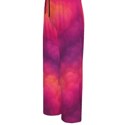 Unisex Knitted Fleece Wide Leg Pants