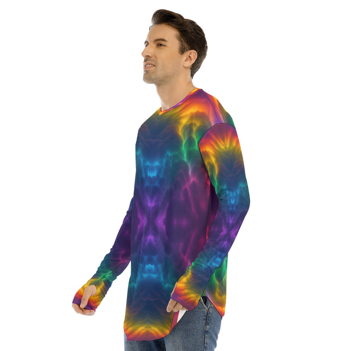 Men's Fingerless Long Sleeve T-shirt