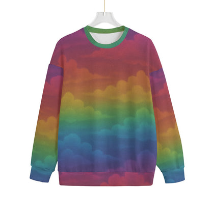Unisex Drop-shoulder Knitted Fleece Sweater - view 1