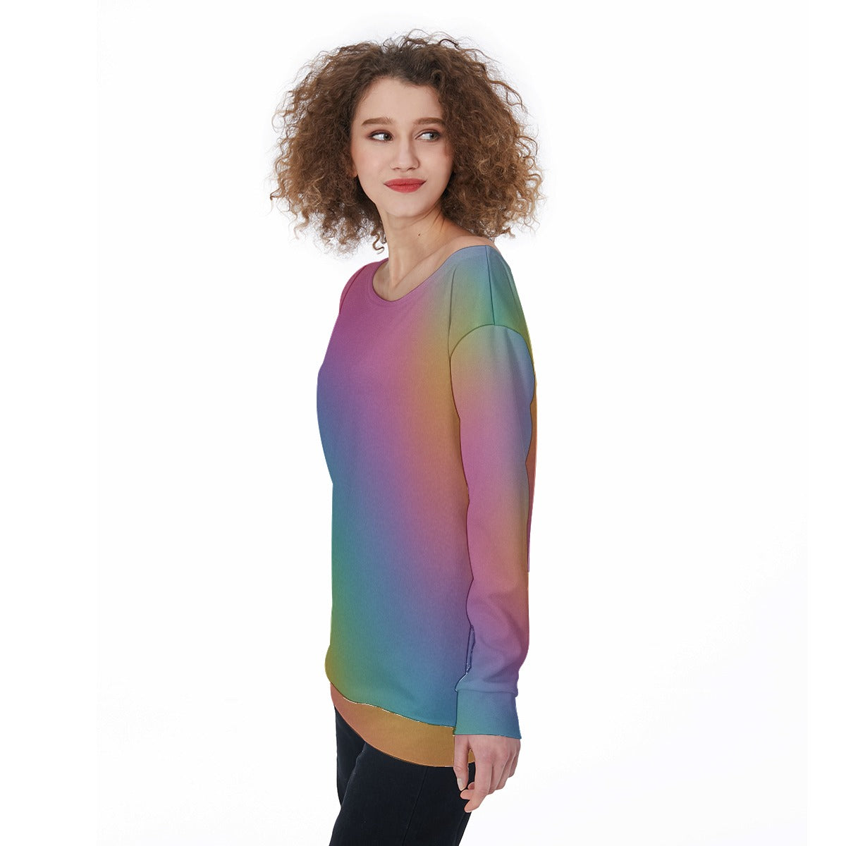 Women's Off-Shoulder Sweatshirt