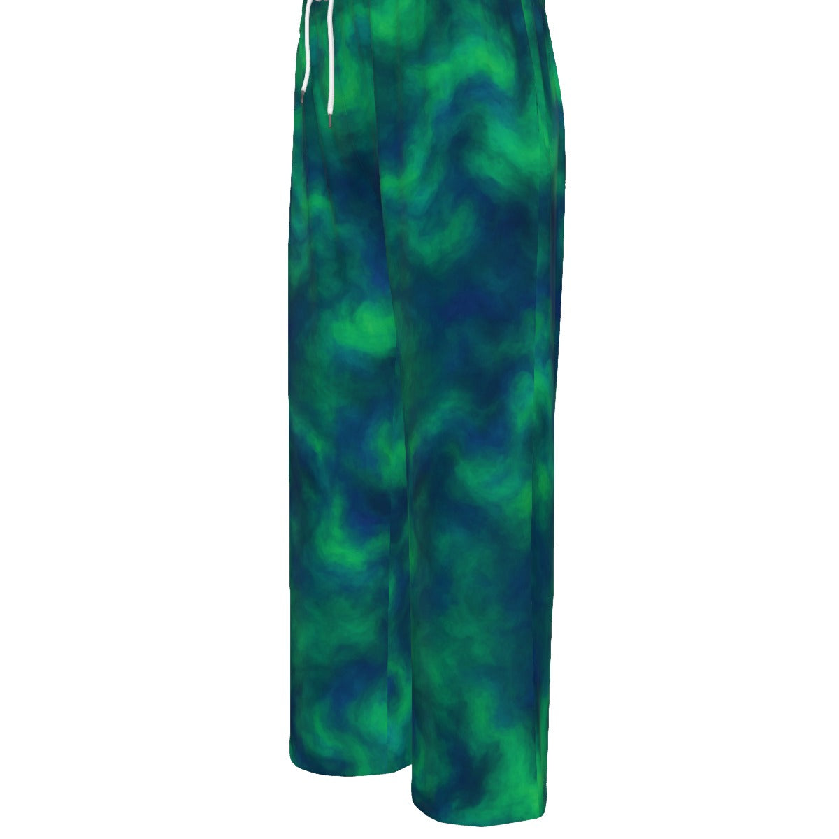 Unisex Knitted Fleece Wide Leg Pants