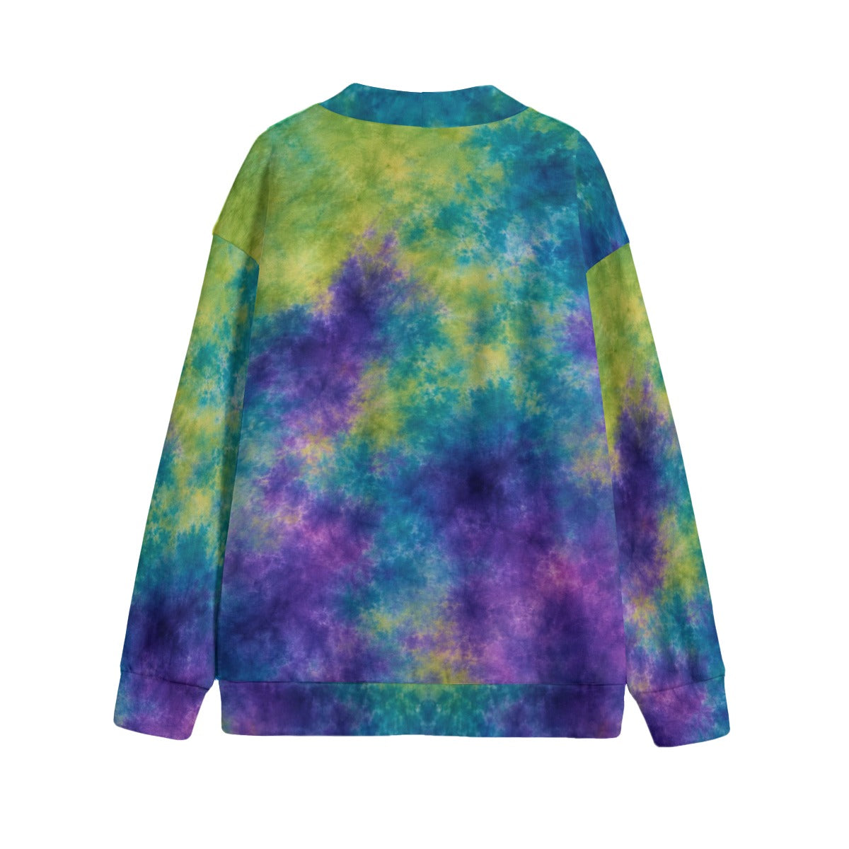 Unisex V-Neck Knitted-Fleece Button Cardigan - view 2