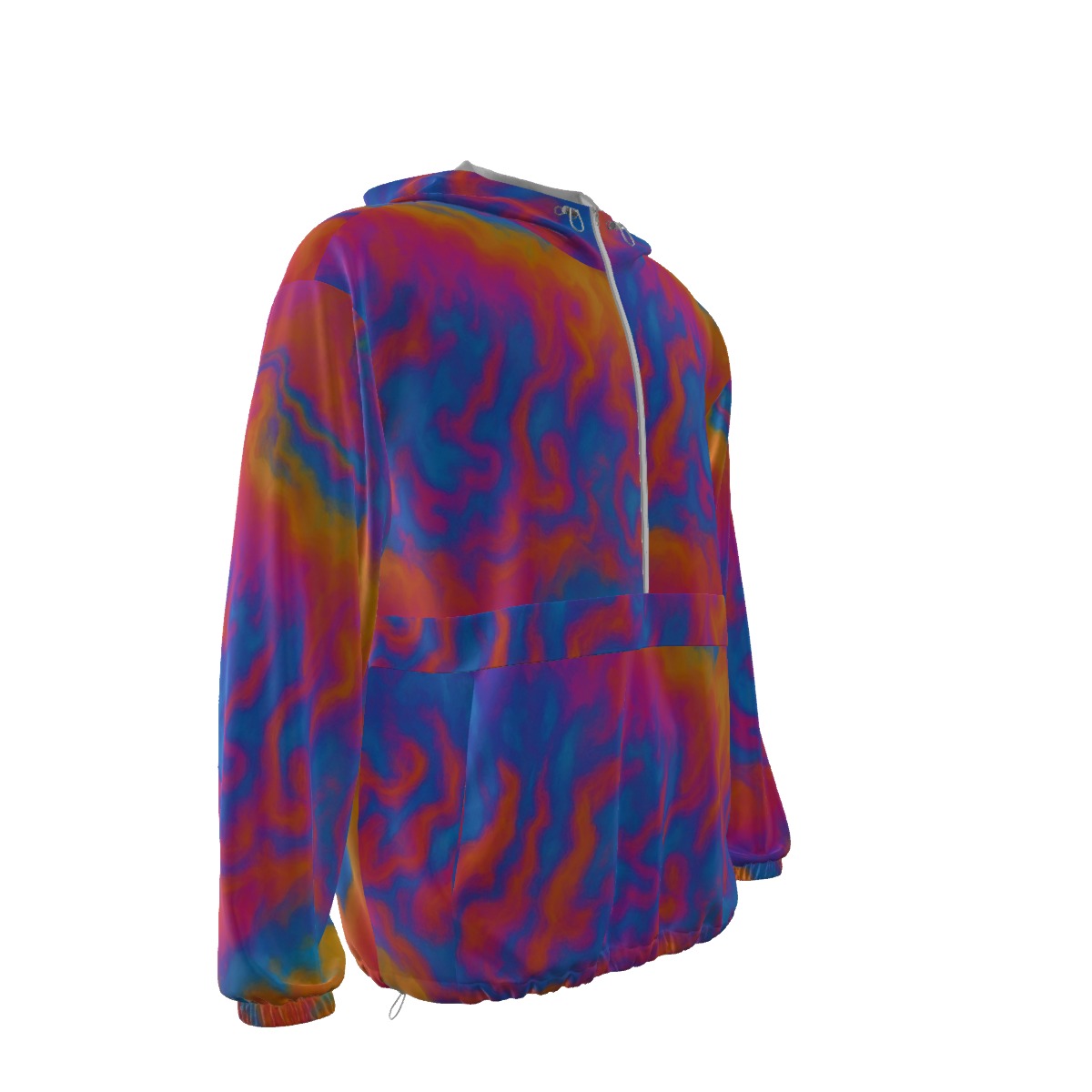 Unisex Pullover Jacket With Zipper Closure