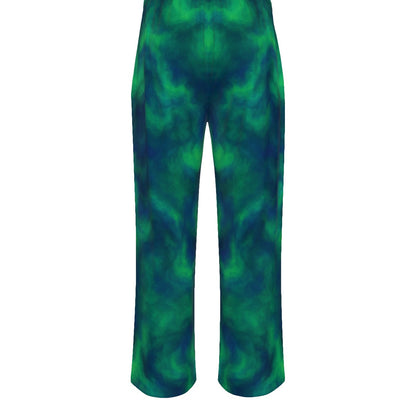 Unisex Knitted Fleece Wide Leg Pants