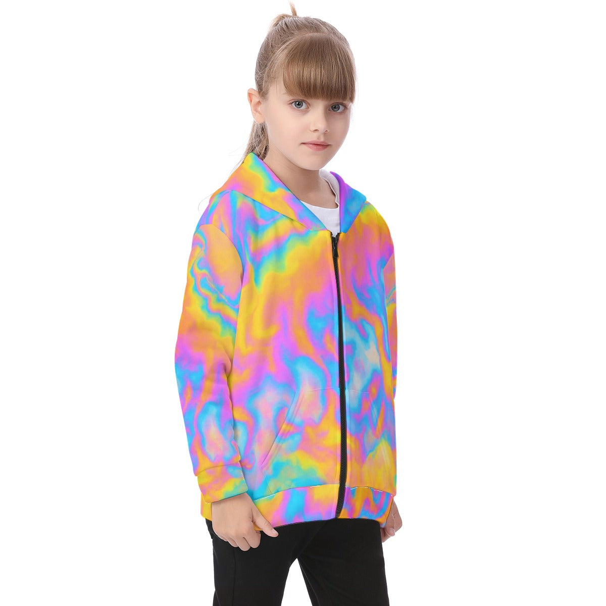 Unisex Kid's Heavy Fleece Zip Up Hoodie