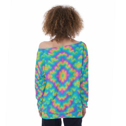 Women's Off-Shoulder Sweatshirt