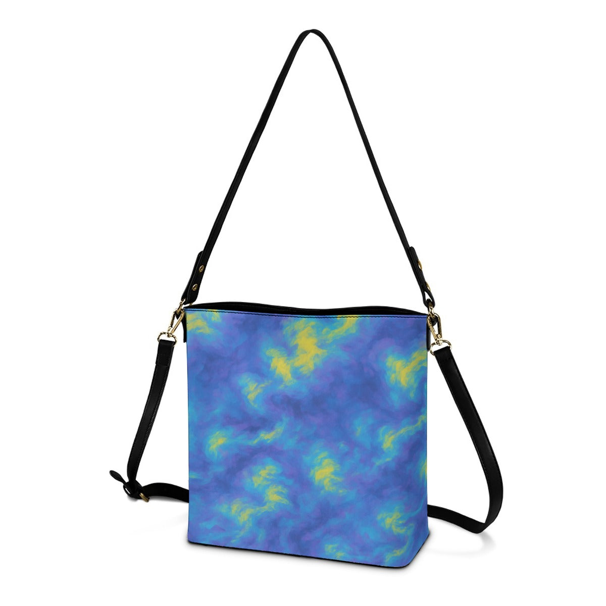 Unisex Minimalist Square Crossbody Bucket Bag