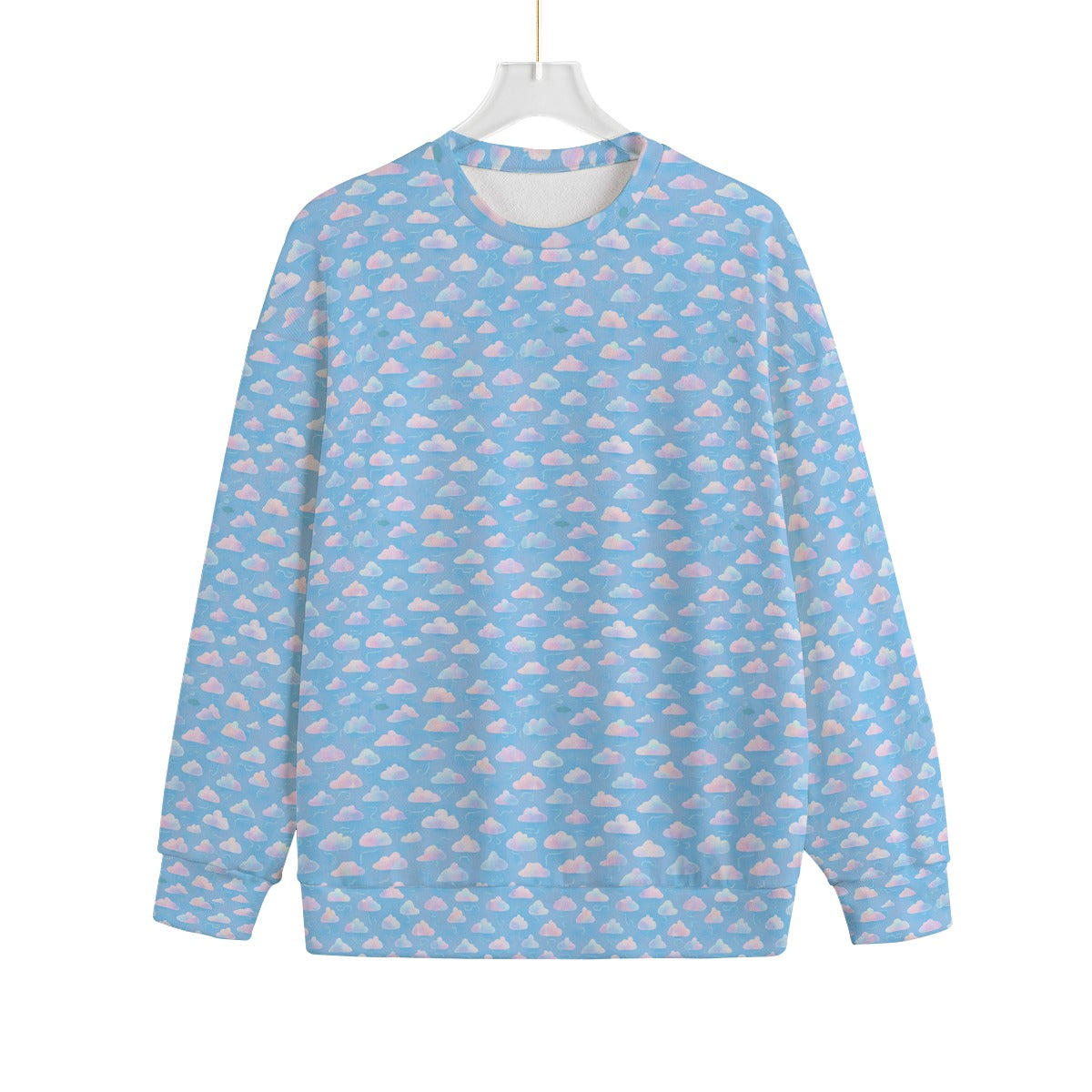Unisex Drop-shoulder Knitted Fleece Sweater - view 1